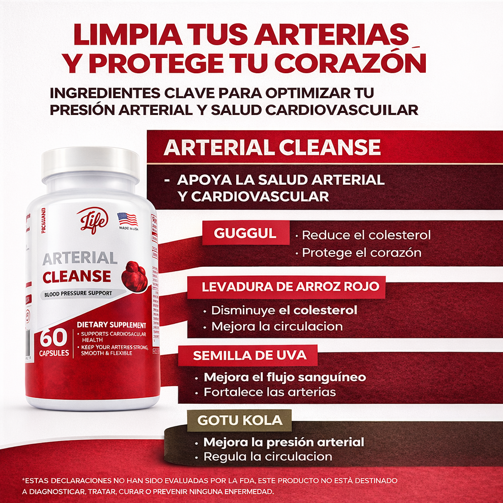 Arterial Cleanse – Fórmula Natural con Ajo y Espino Blanco 2| Complemento Alimenticio | Envío Gratis RD – NatBien