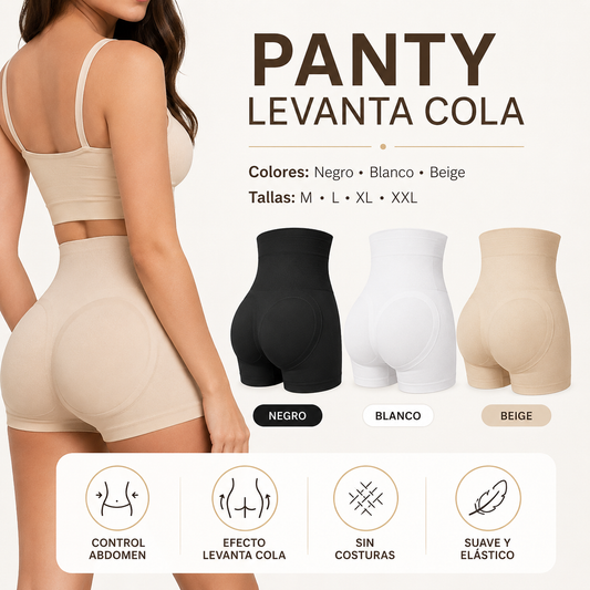 Panty Levanta Cola de Cintura Alta para Mujer | NatBien